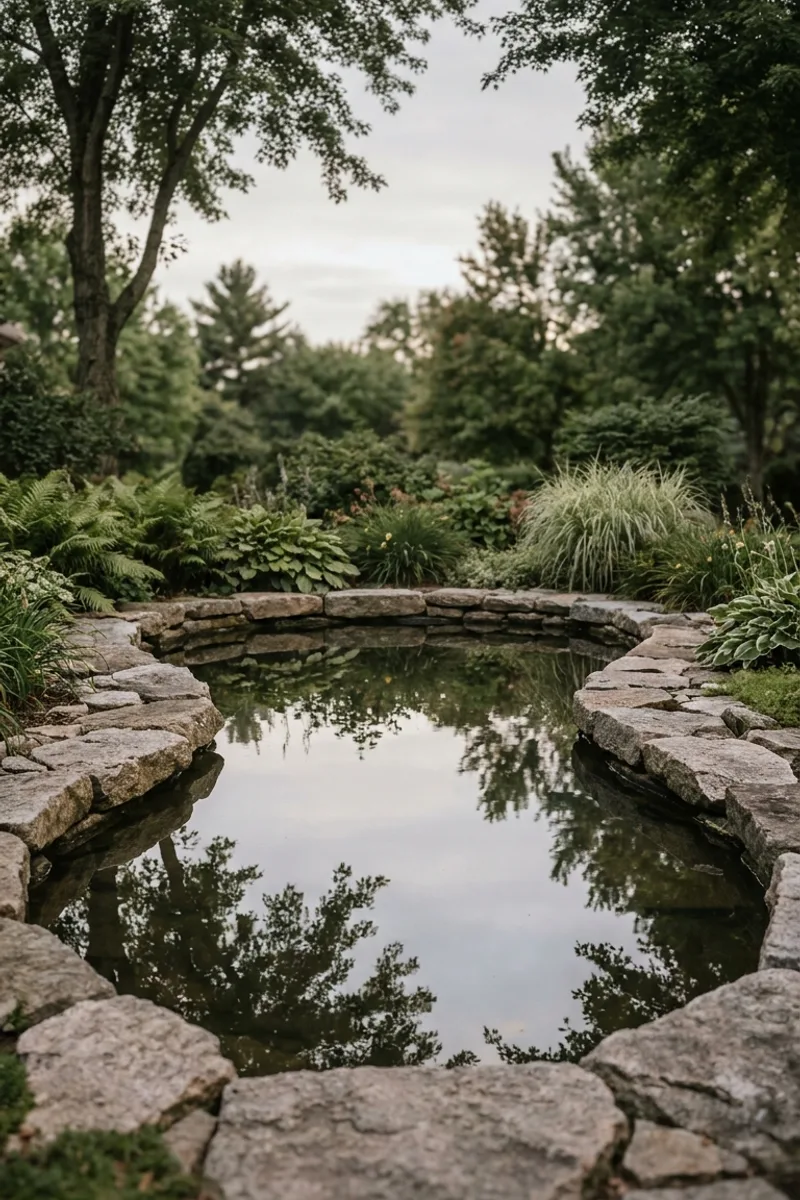 Reflective Ponds With Organic Edges