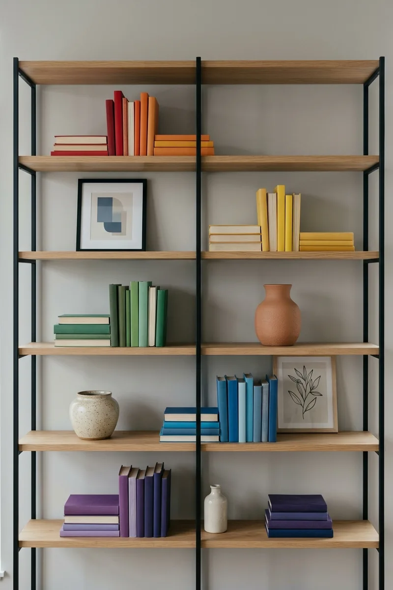 Rainbow Shelf Styling
