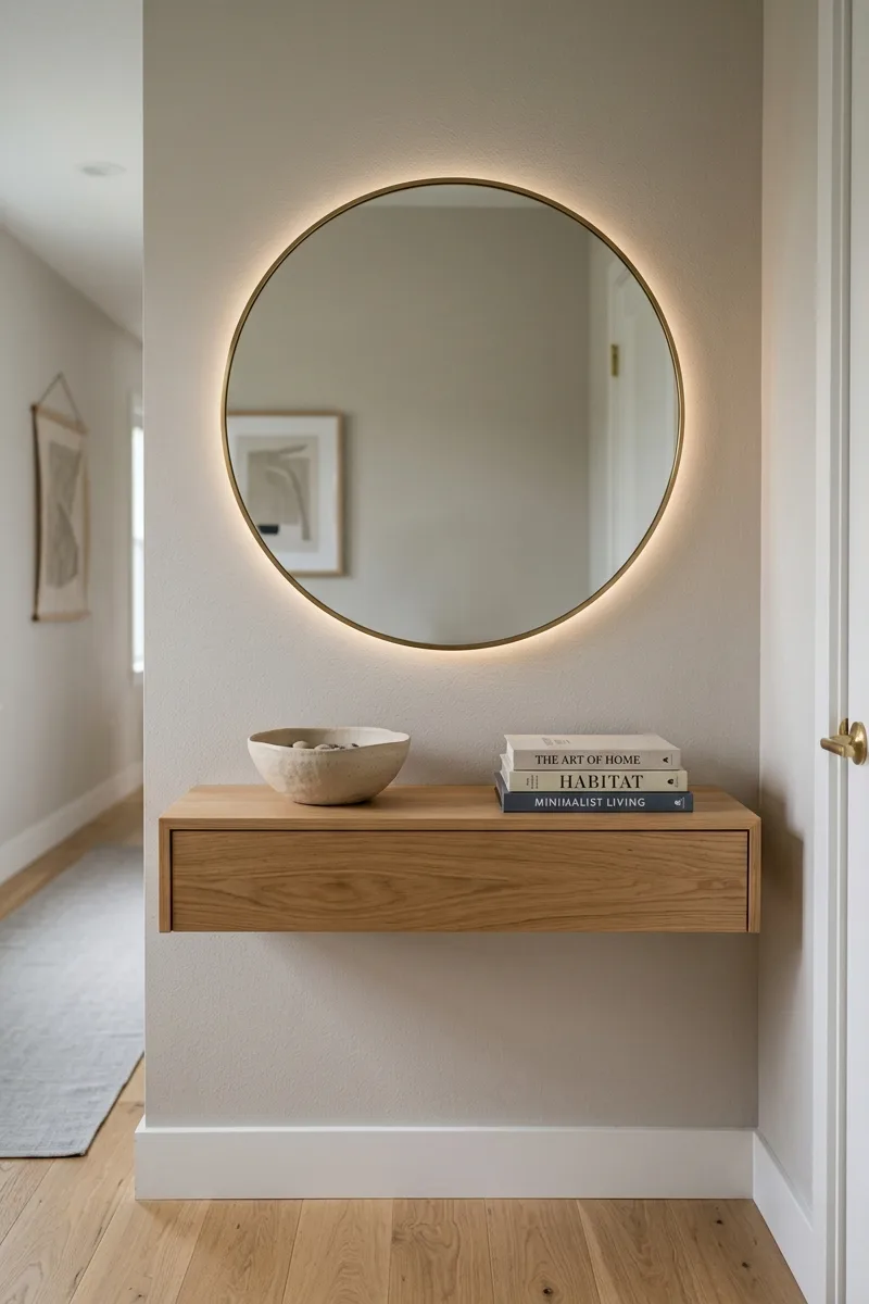 Floating Console Mirror Styling