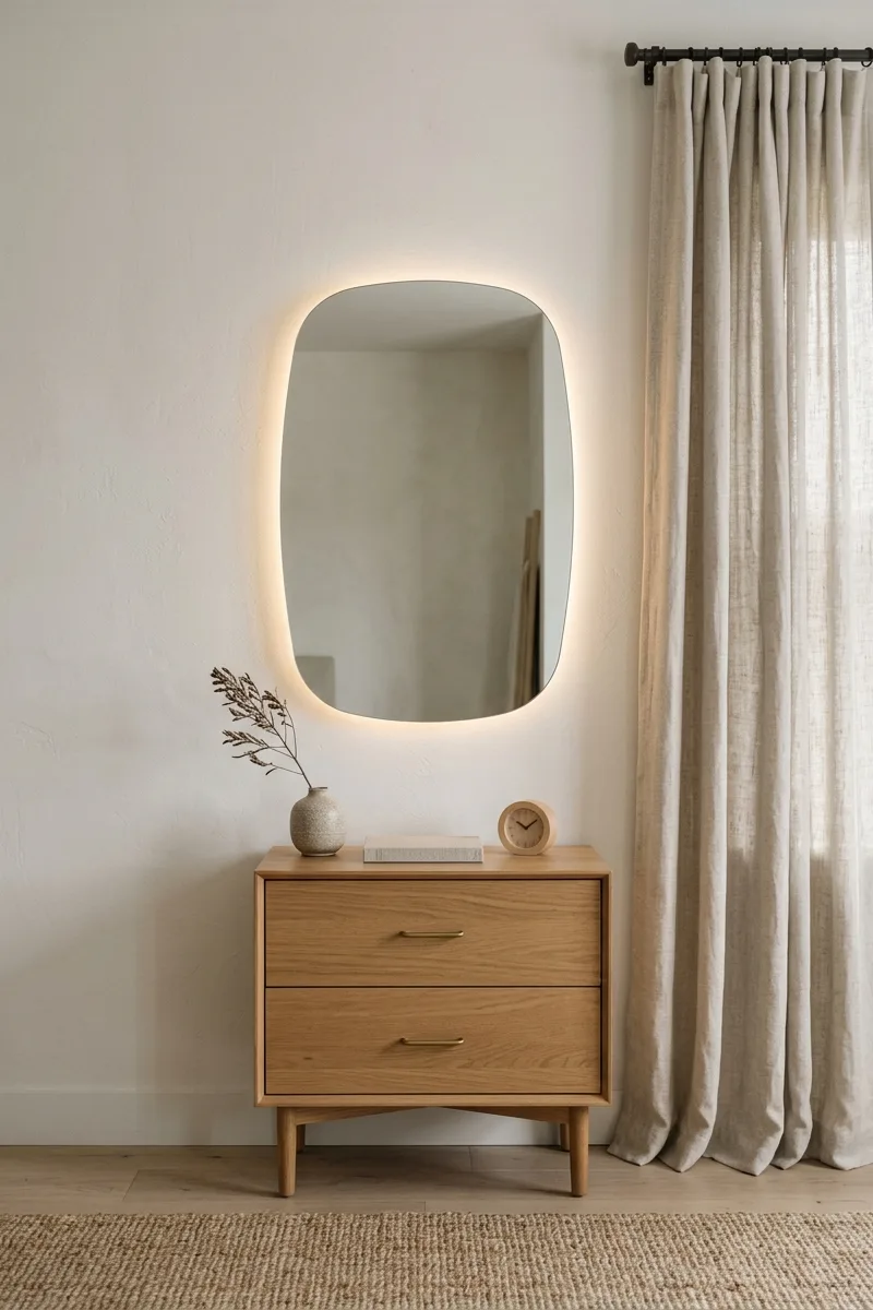 Soft Curved Mirror Styling