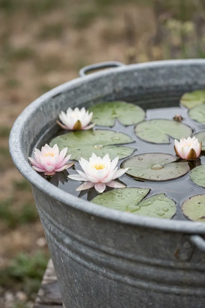 Galvanized Tub Ponds
