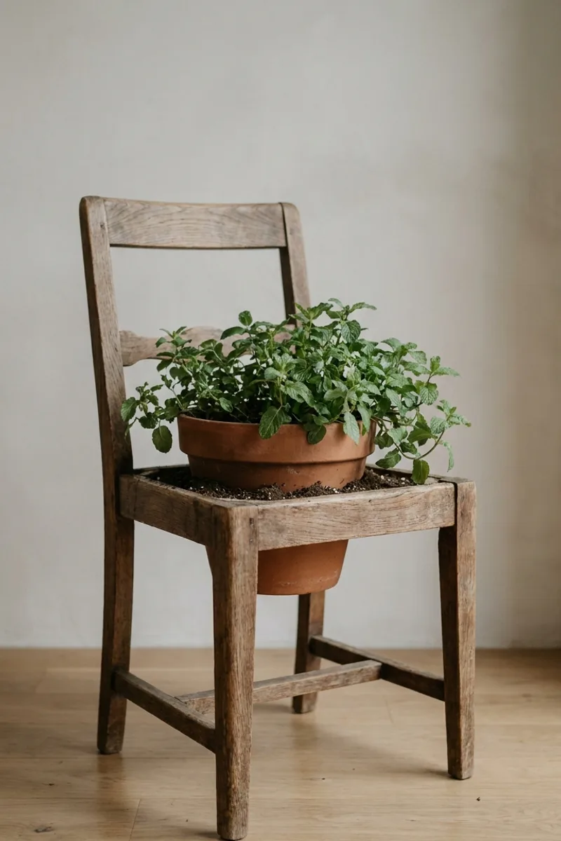 Mismatched Chair Planters