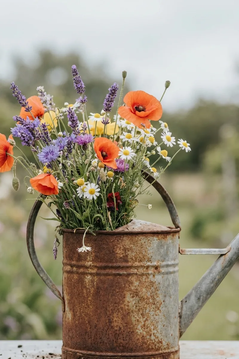 Vintage Metal Planters