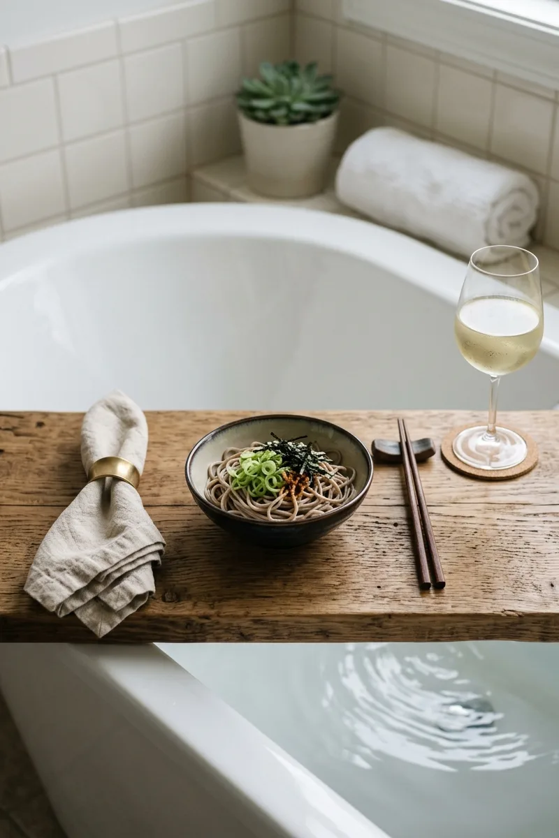 Bath Trays for the Solo Diner