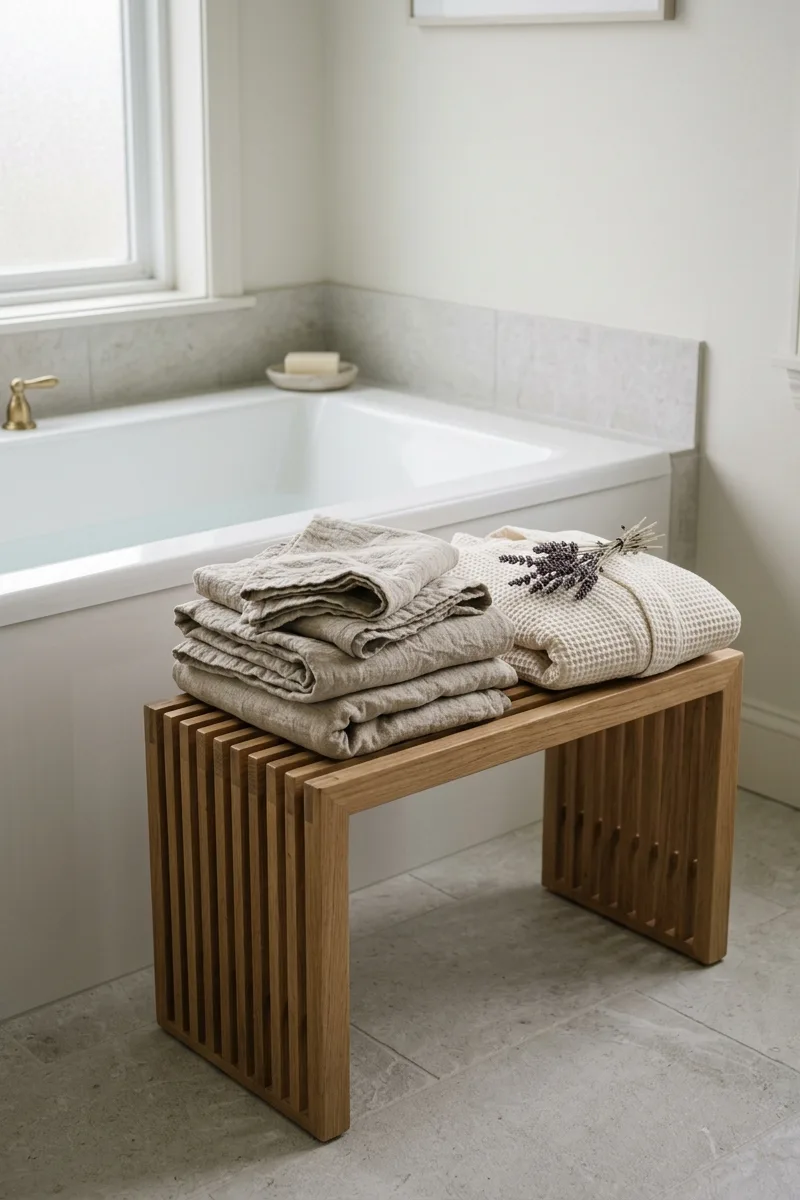 Layering Textures with Linen and Wood