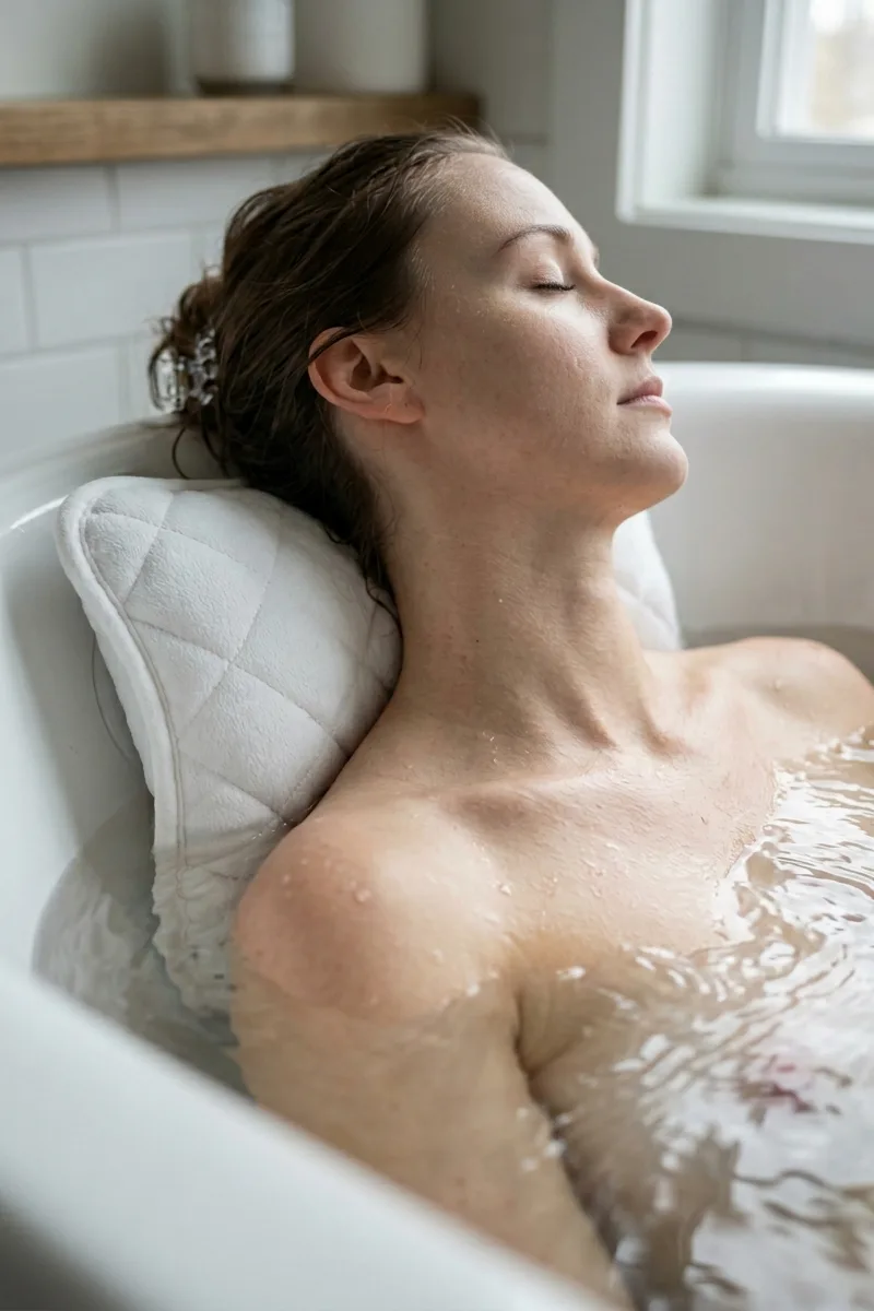 The Perfect Bath Pillow Embrace