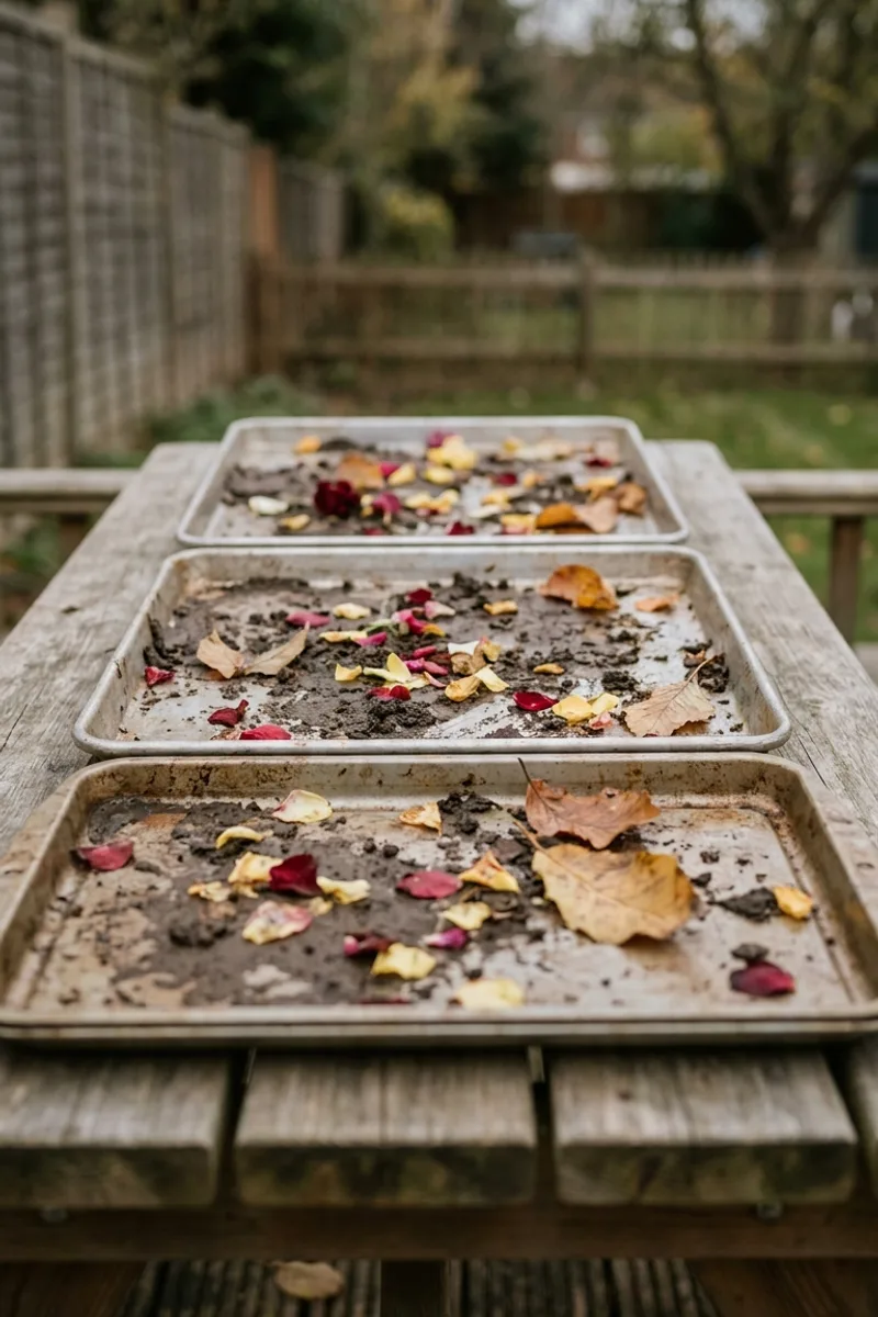 Old Baking Trays for Creative Mixing