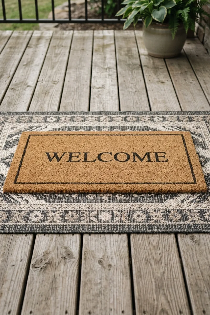Layered Welcome Mats