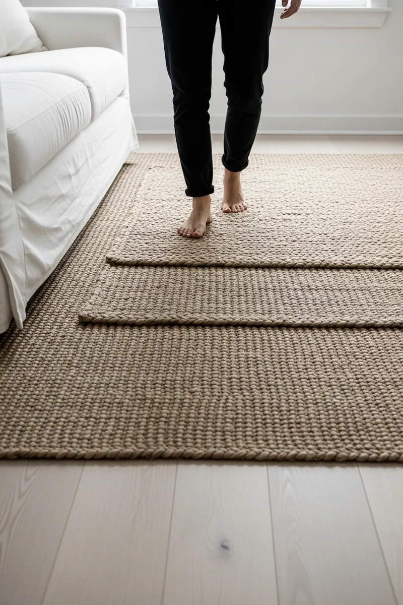 Layers of Jute and Sisal Rugs