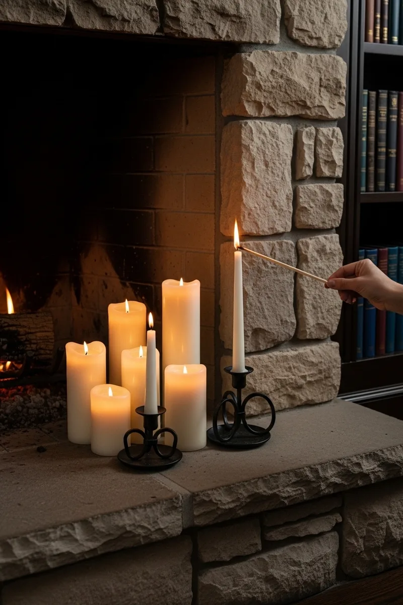 Candles and Flickering Shadows
