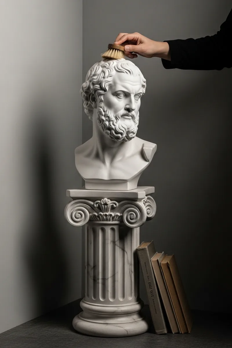 Classical Busts and Plaster Fragments