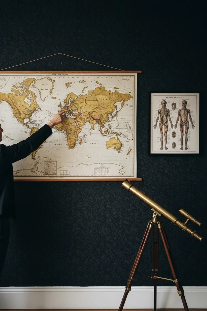 Vintage Maps and Anatomical Charts