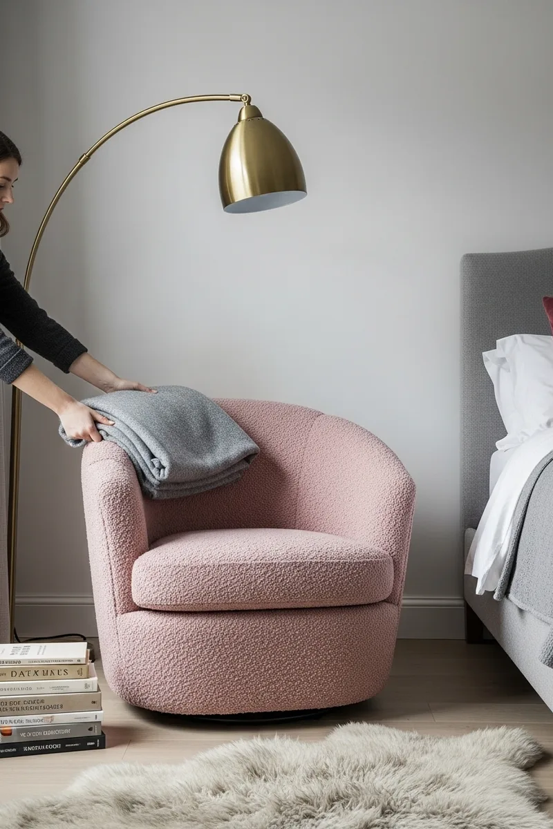 A Dusty Pink Reading Chair