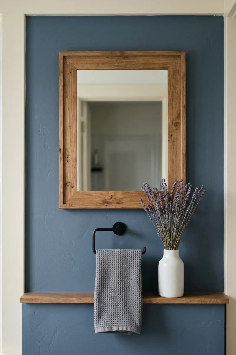 Slate blue and warm ivory