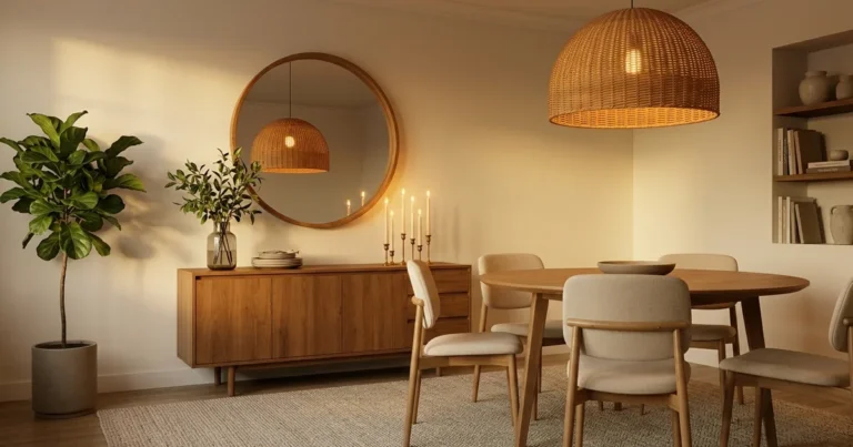 16 Elegant Dining Room Mirror and Light Ideas to Enlarge