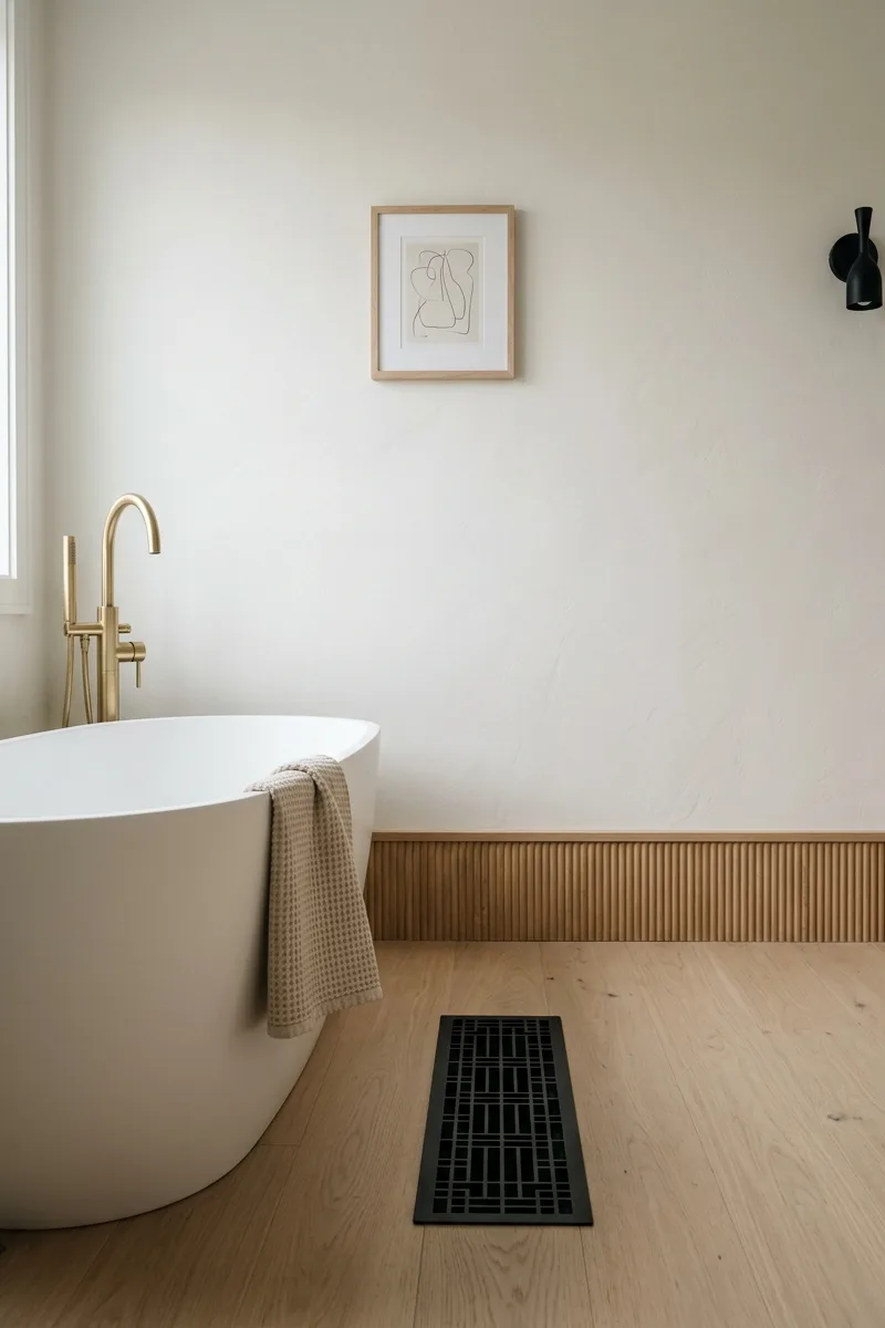 Fluted baseboards