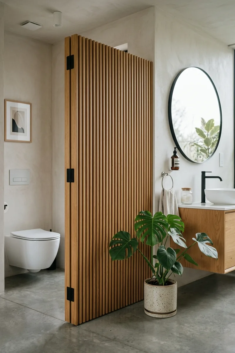 Fluted room divider