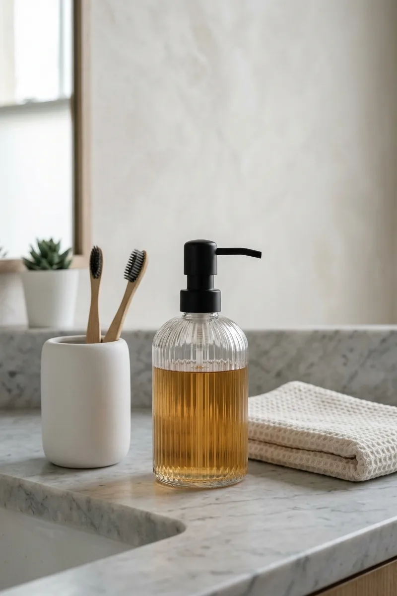Fluted soap dispenser