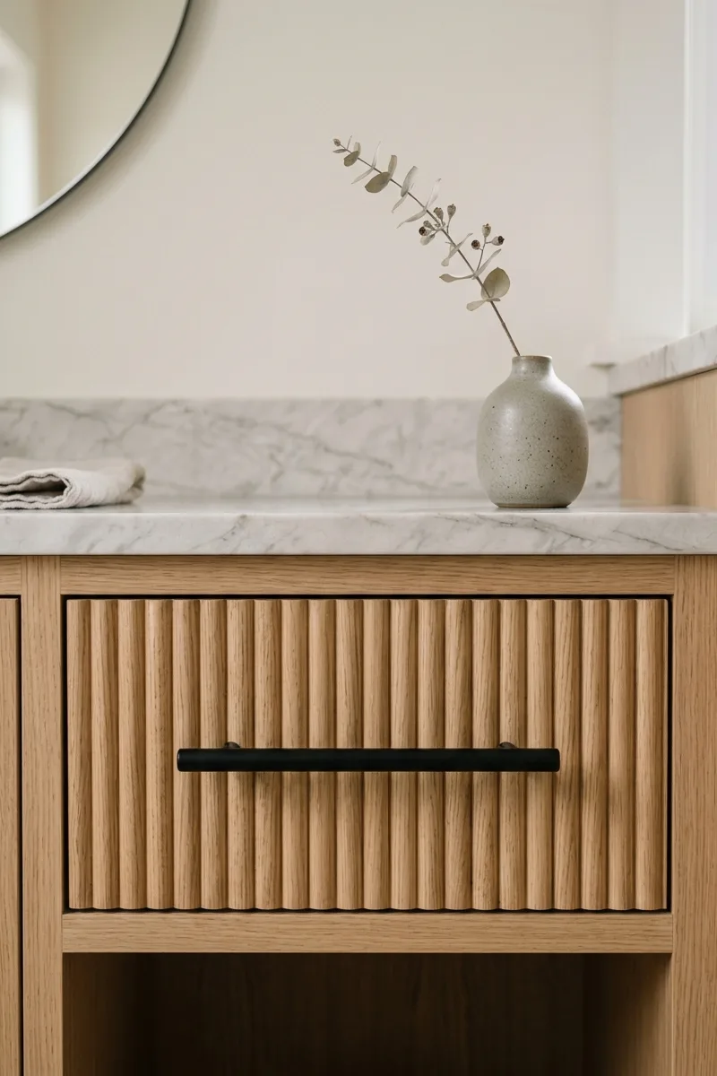 Matte metal cabinet pulls