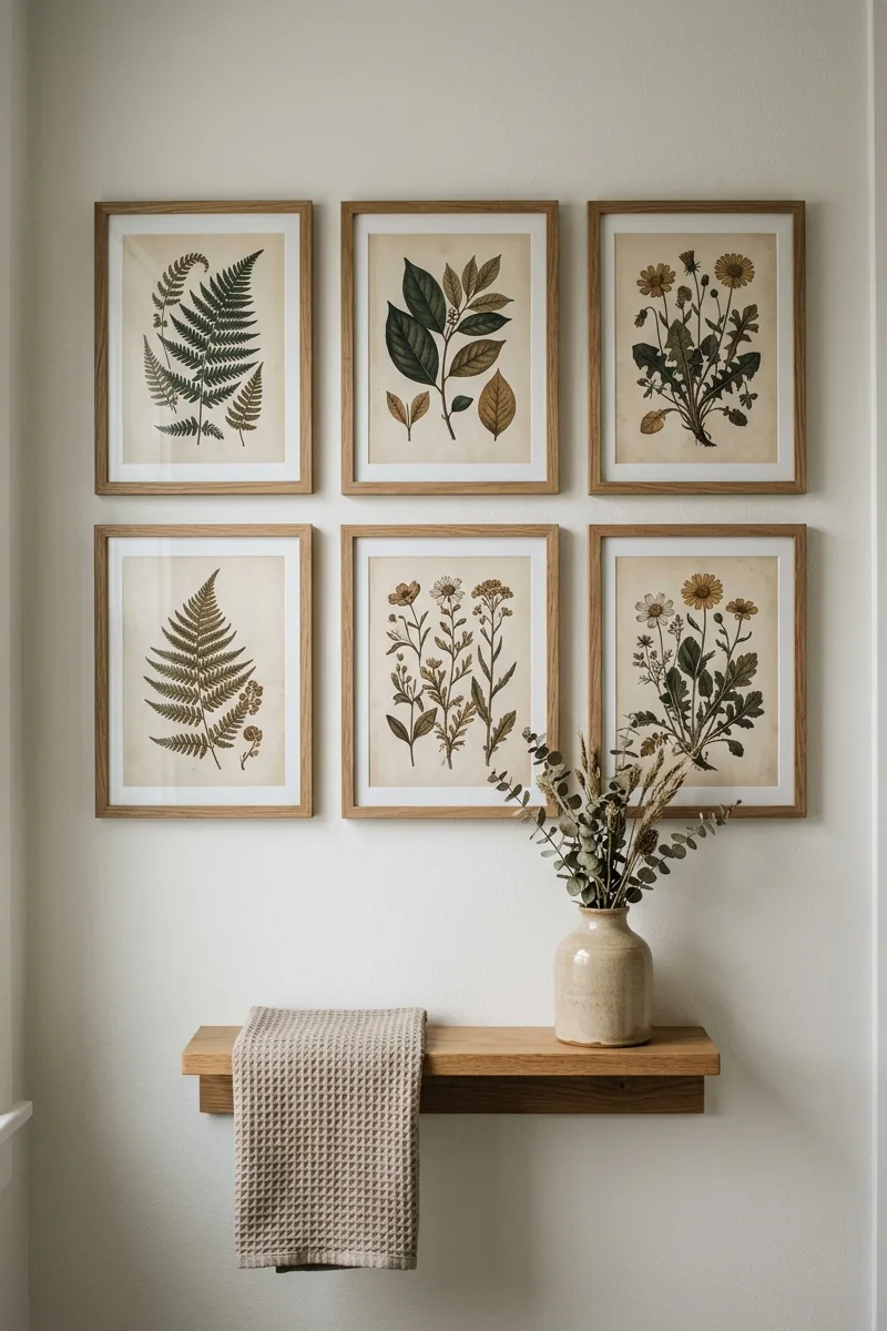 Create a gallery wall of muted art
