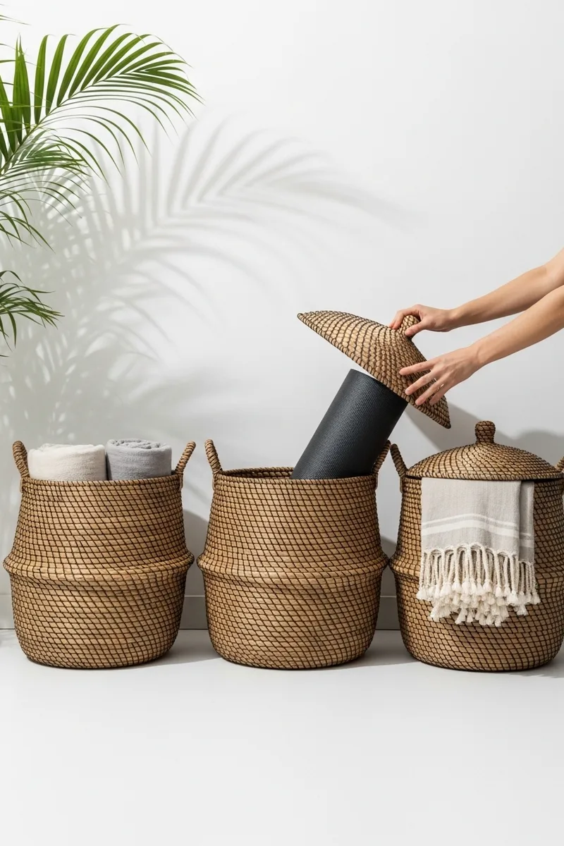 Clutter-Hiding Woven Baskets