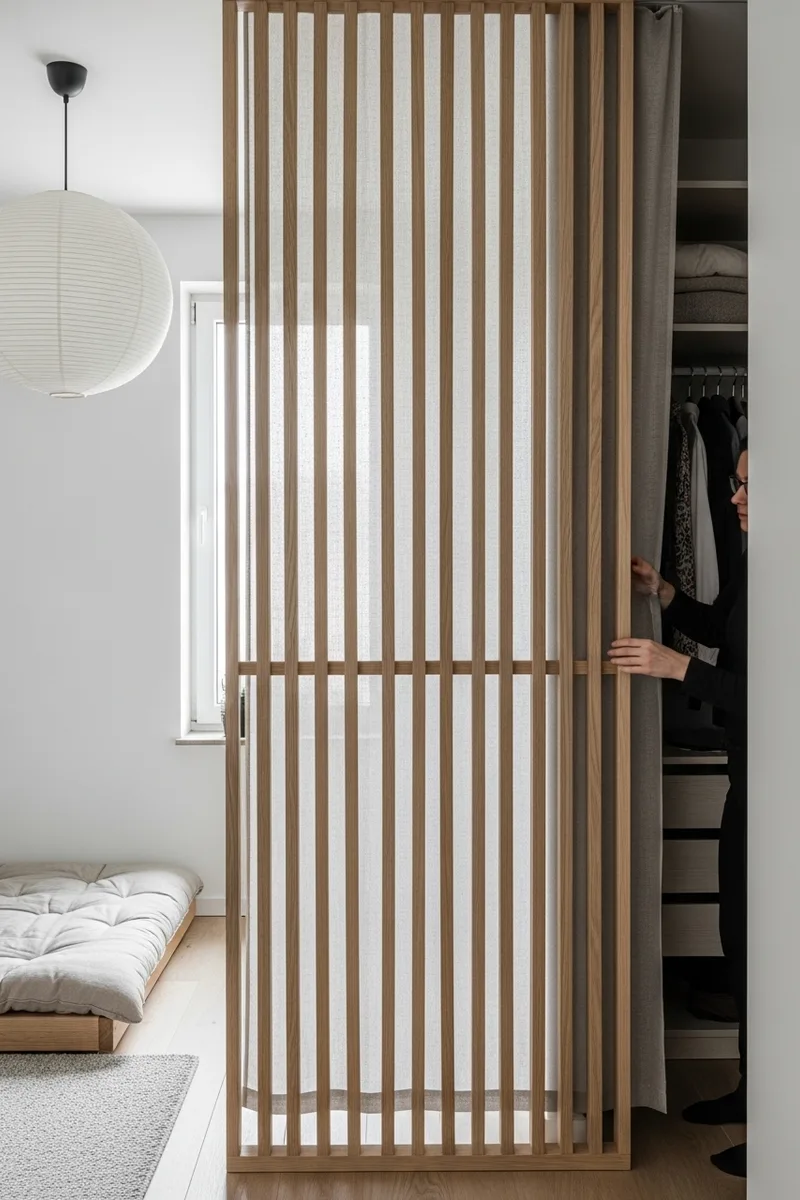 Slatted Wood Paneling and Screens