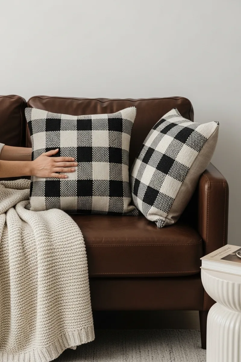 Checkerboard Throw Pillows