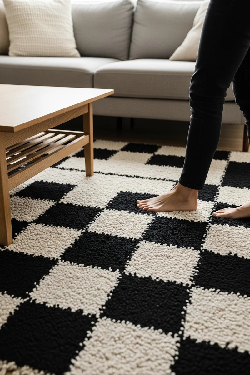 The Statement Checkerboard Rug