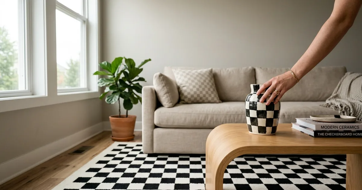 15 Playful Checkerboard Decor Pieces for a Trendy Update