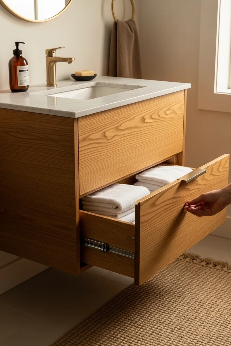 Floating Wooden Vanity Cabinets