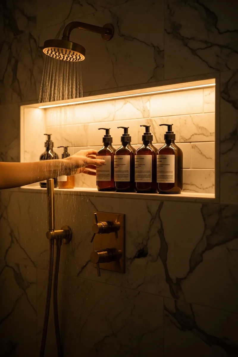 Illuminated Shower Niches