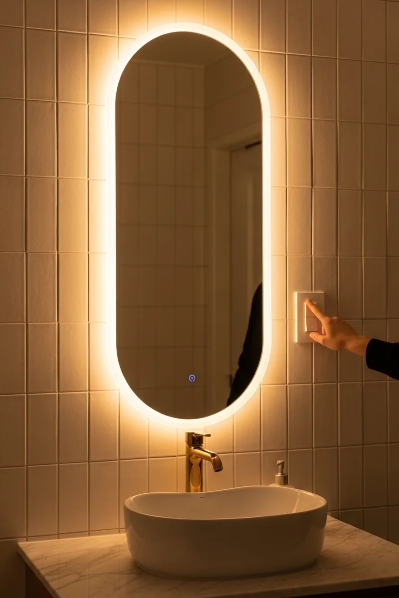 The Halo Effect with Backlit Mirrors