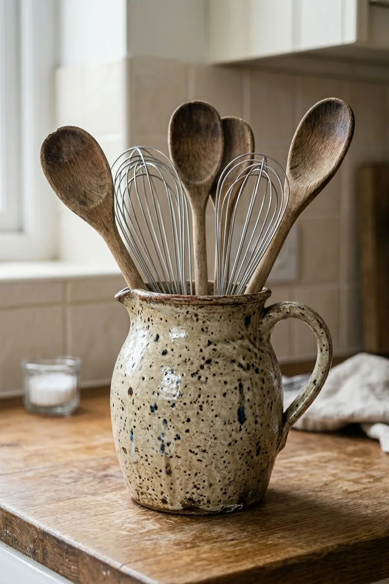 Vintage Stoneware Pitcher