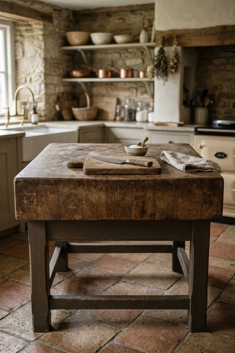 Weathered Butcher Block