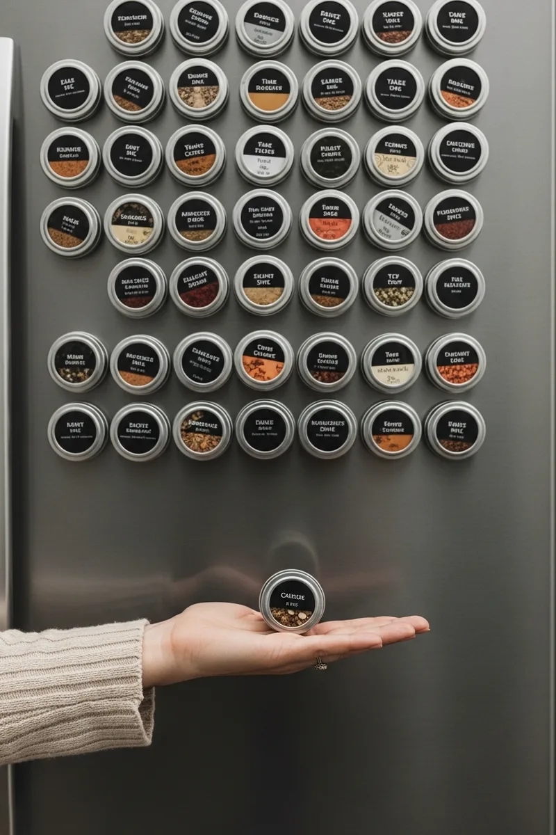 Magnetic Spice Wall Tins