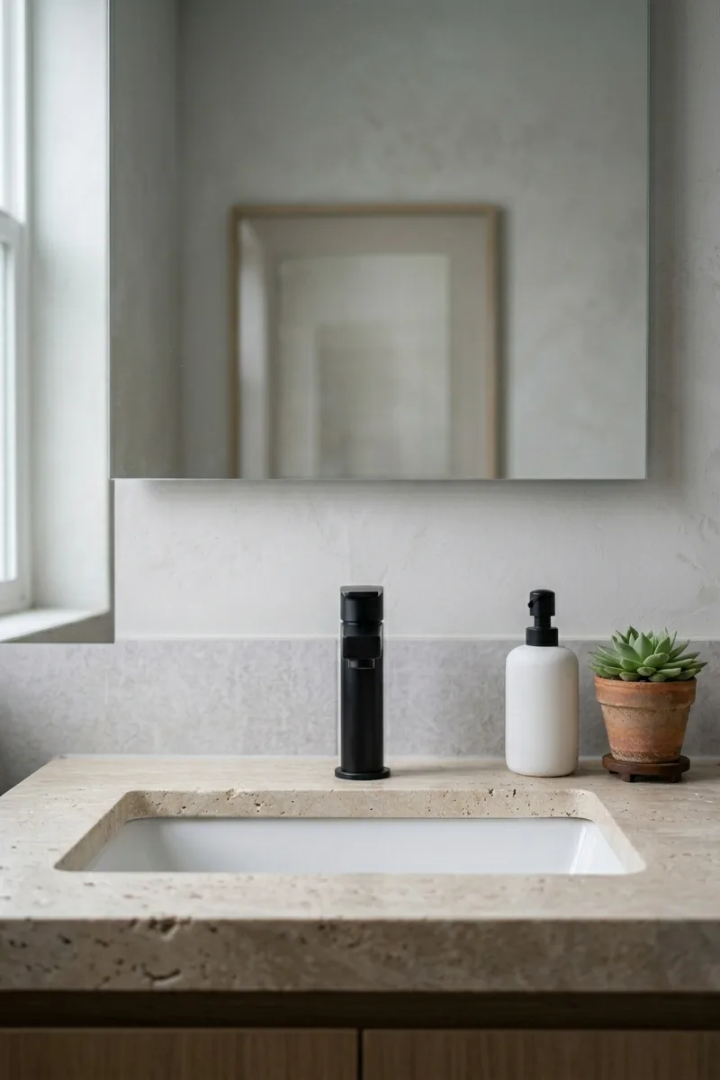 Choose matte black fixtures