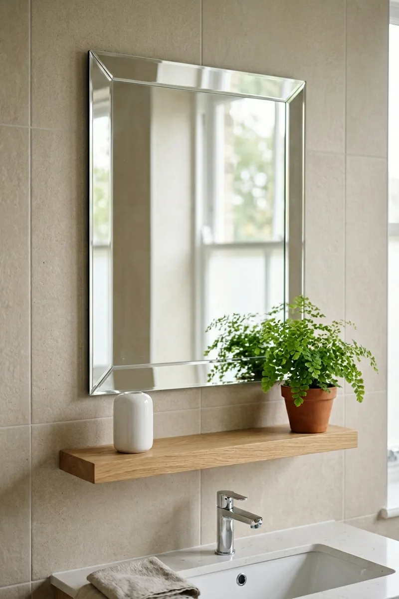 Select unframed beveled mirrors
