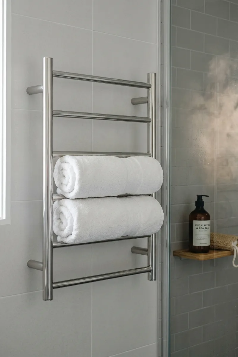 Add a heated towel bar