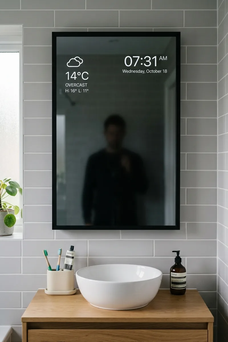 Add a smart mirror