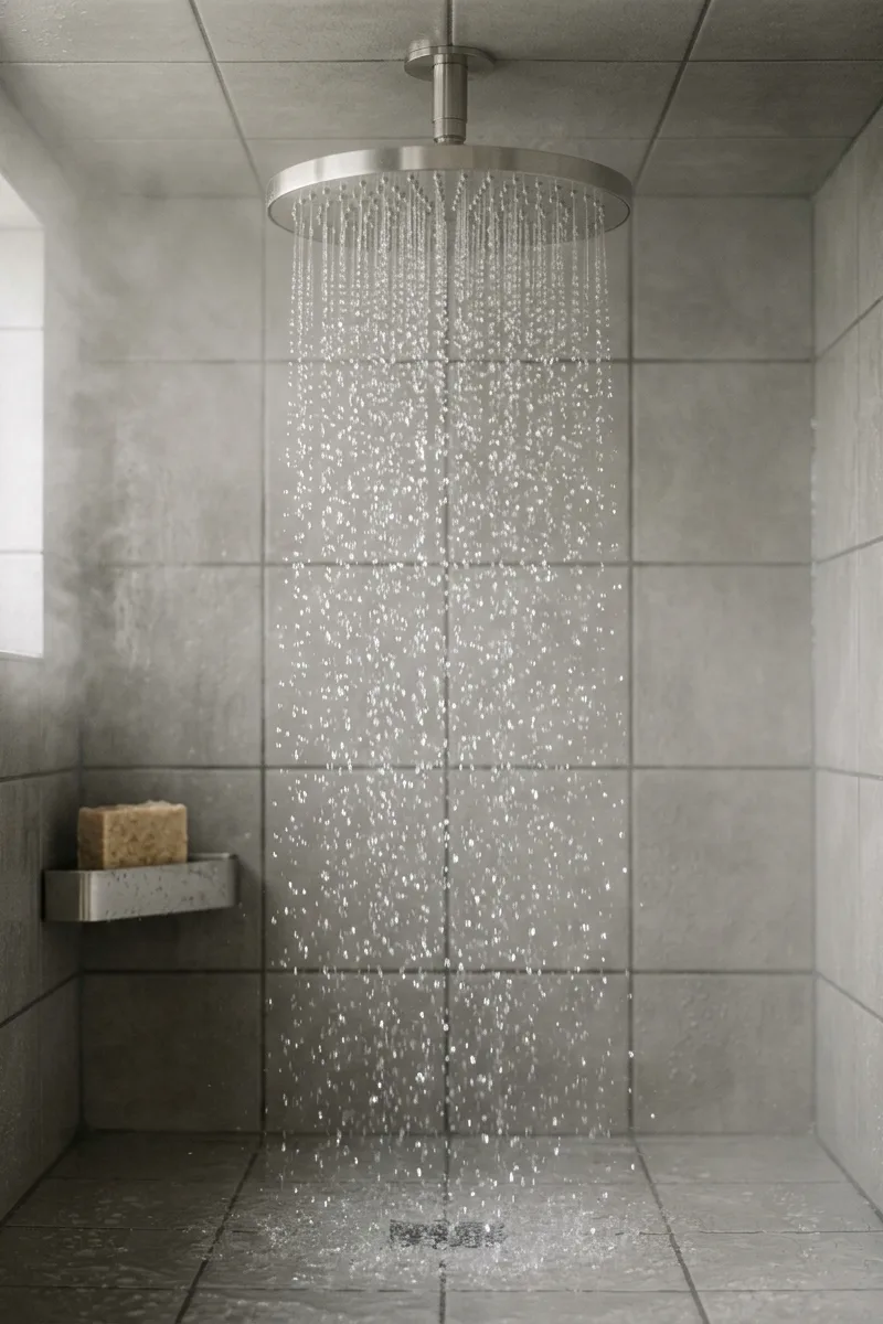 Install a rain shower head
