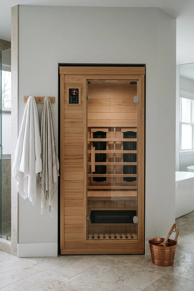 Install an infrared sauna