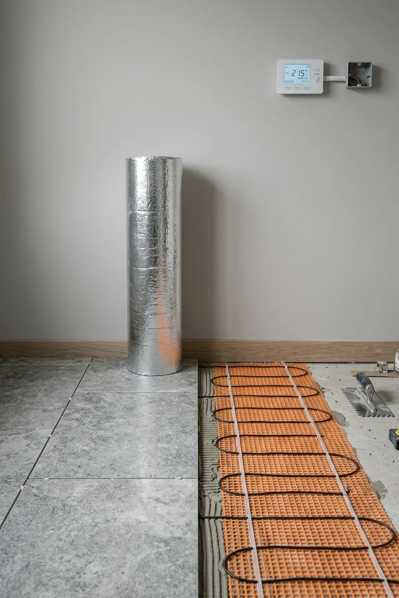 Install radiant floor heating