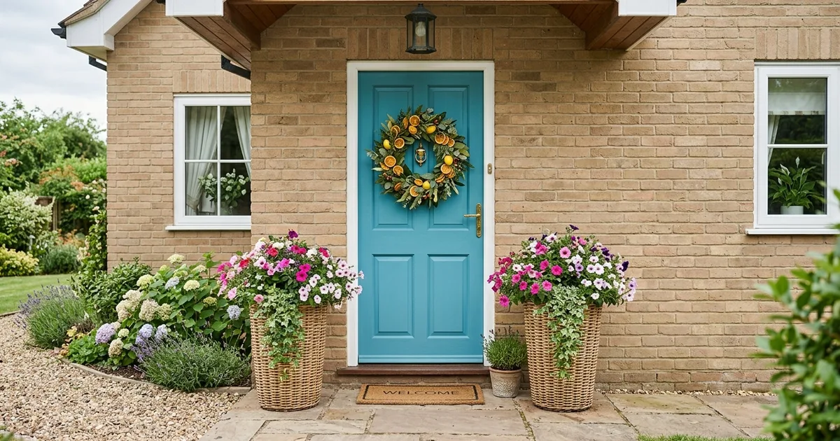 15 Brilliant Summer Front Door Decor Ideas for Curb Appeal
