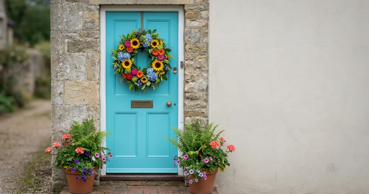 Stunning Summer Front Door Decor Ideas to Welcome Guests