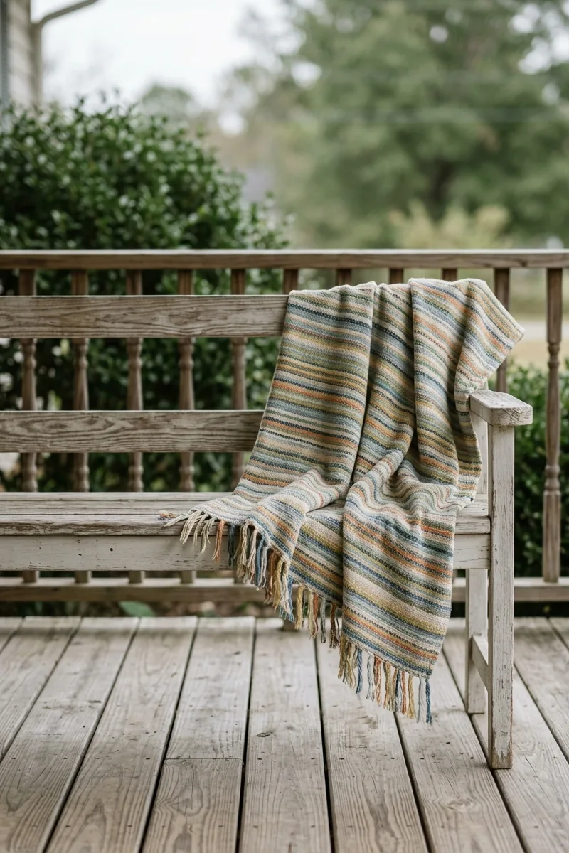 Striped Cotton Throw
