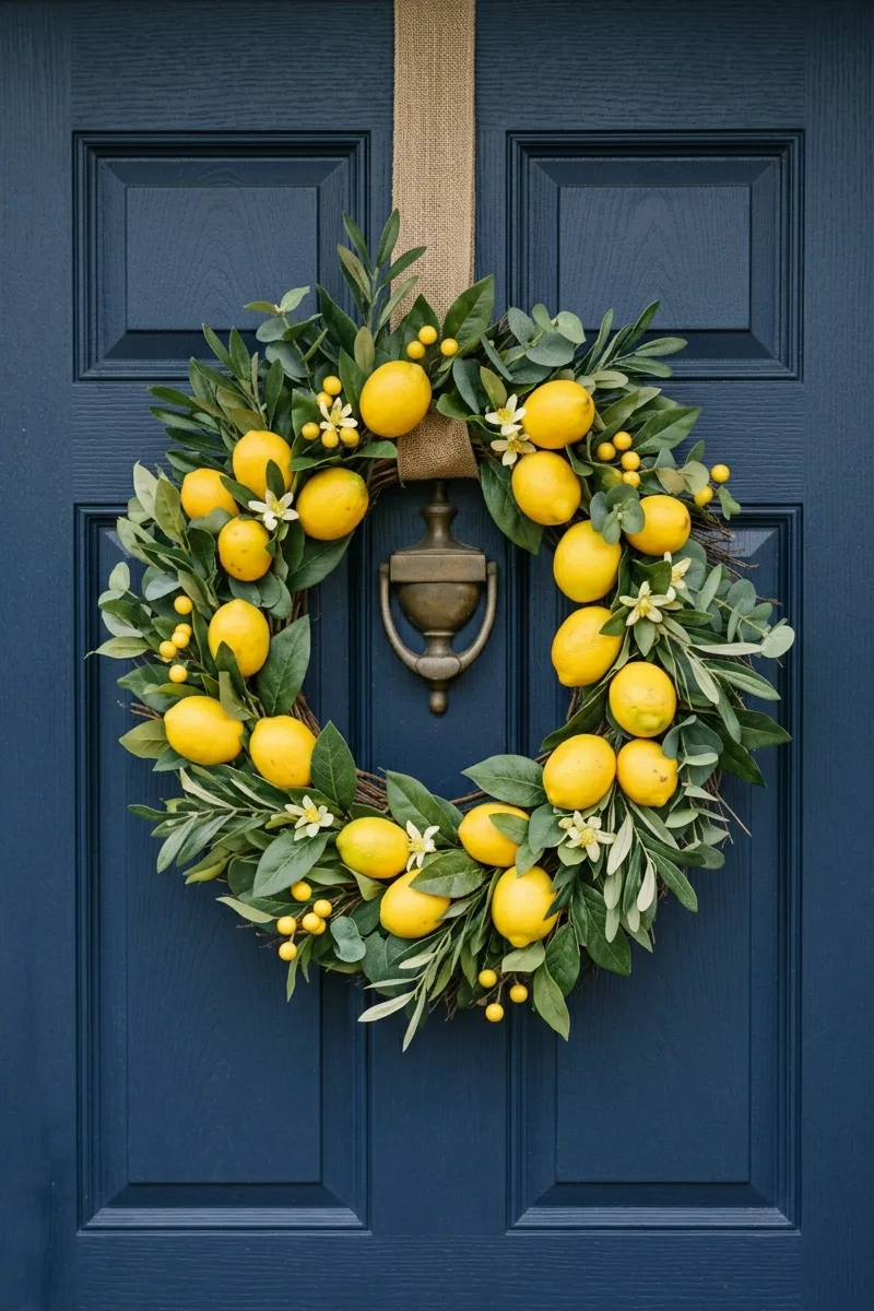 Vibrant Citrus Wreath
