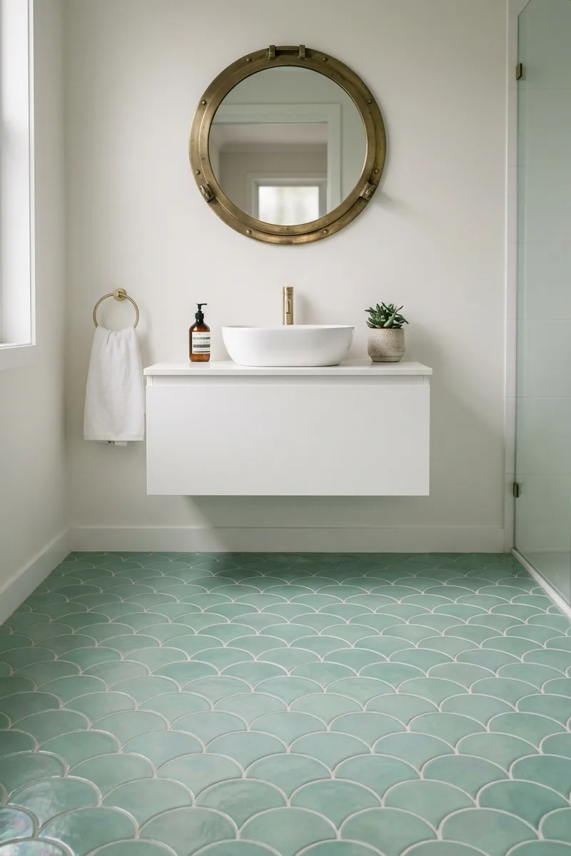 Oversized Vintage Scales on Floors
