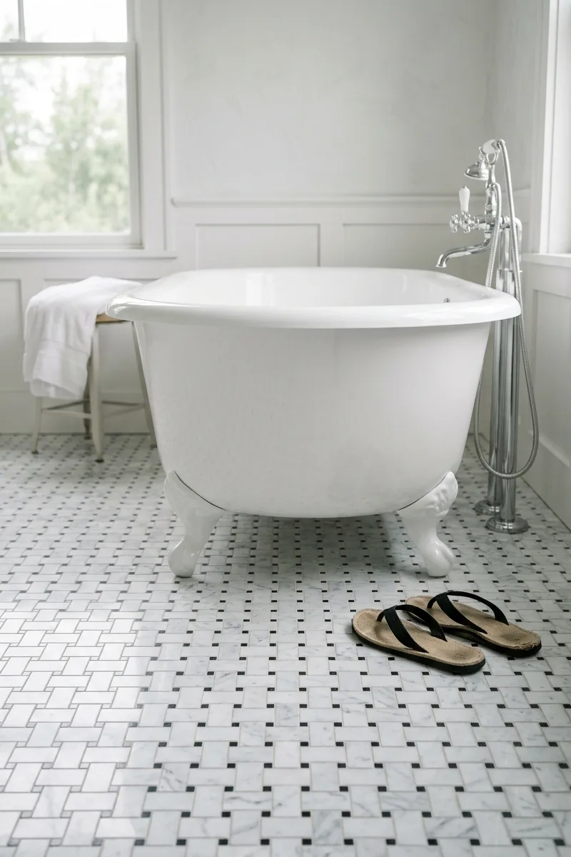 The Sprawl of Basketweave Marble