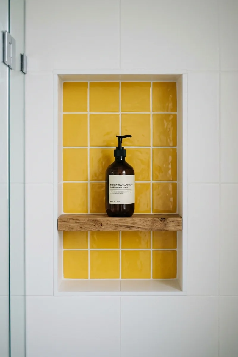 The Unexpected Pop of a Retro Accent Tile