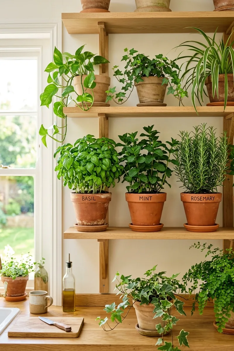 Combine Edible Herbs with Ornamental Plants